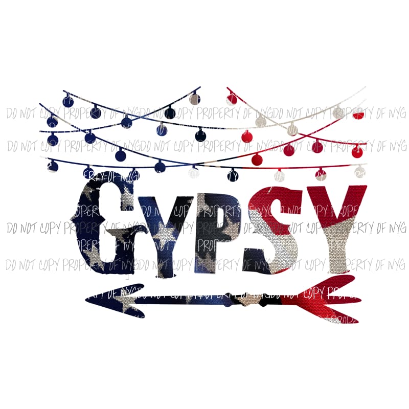 Americana Gypsy sublimation transfers Heat Transfer