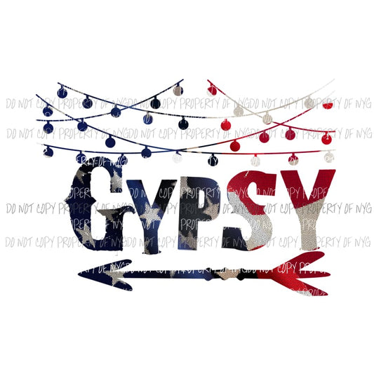 Americana Gypsy sublimation transfers Heat Transfer