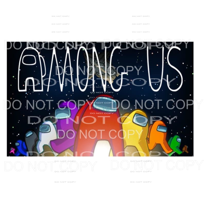 Among Us # 3 Sublimation transfers - Heat Transfer