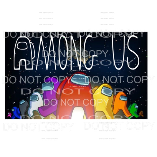 Among Us # 3 Sublimation transfers - Heat Transfer