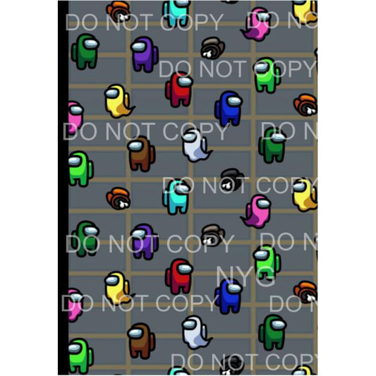 Among Us Sheet #3 Sublimation transfers - 13 x 9 inches - 