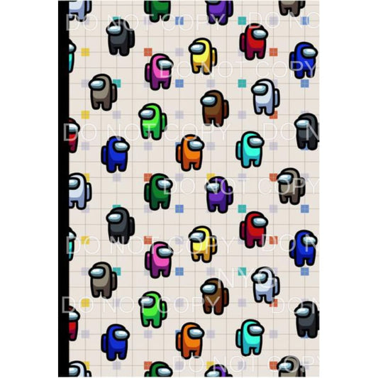 Among Us Sheet #4 Sublimation transfers - 13 x 9 inches - 