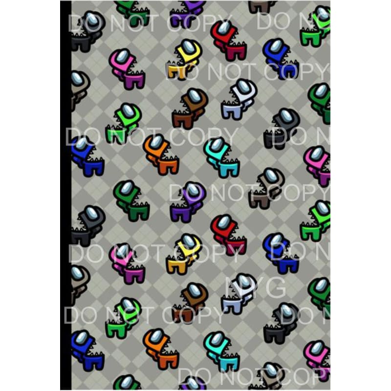 Among Us Sheet #5 Sublimation transfers - 13 x 9 inches - 