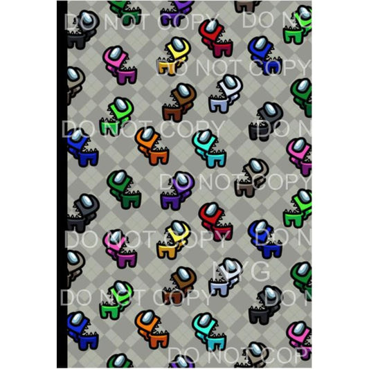 Among Us Sheet #5 Sublimation transfers - 13 x 9 inches - 