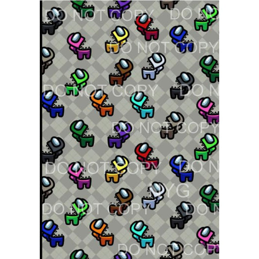 Among Us Sheet #6 Sublimation transfers - 13 x 9 inches - 