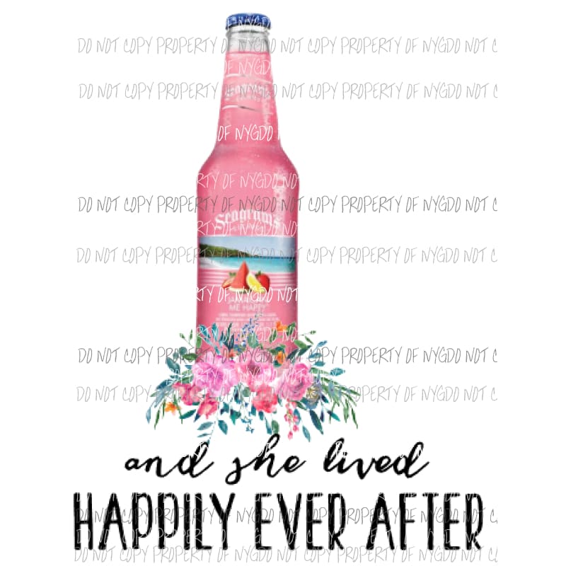 and she lived happily ever after segrams Sublimation transfers Heat Transfer
