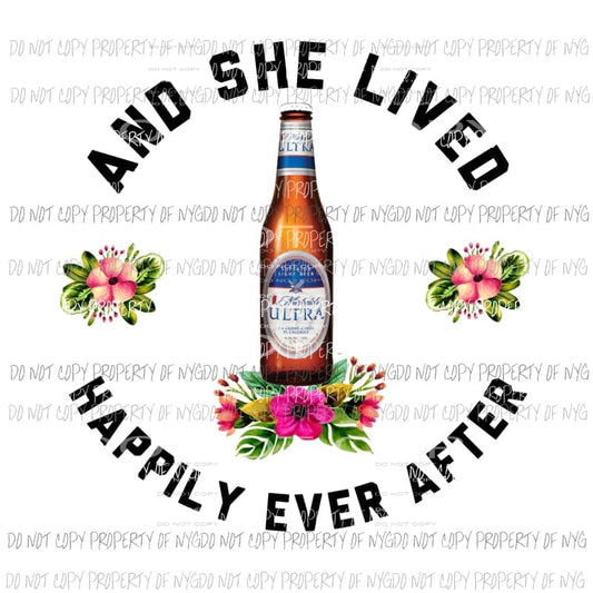 And she lived Sublimation transfers Heat Transfer