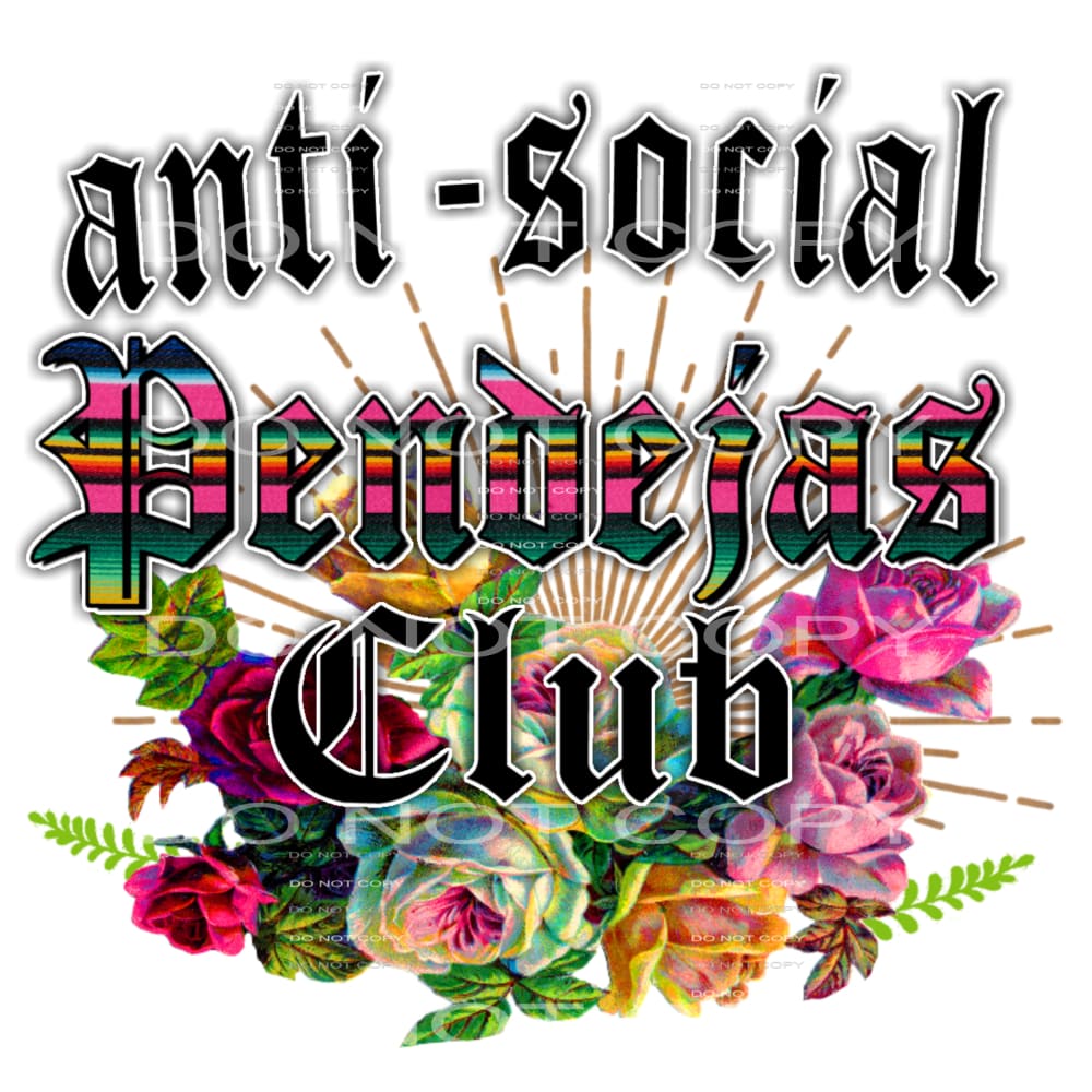 anti social #4627 Sublimation transfers - Heat Transfer