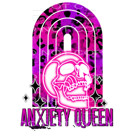anxiety queen #6046 Sublimation transfers - Heat Transfer