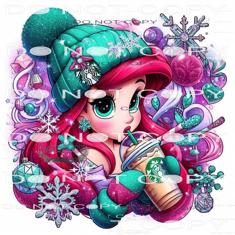 Ariel Starbucks #8690 Sublimation transfers - Heat Transfer