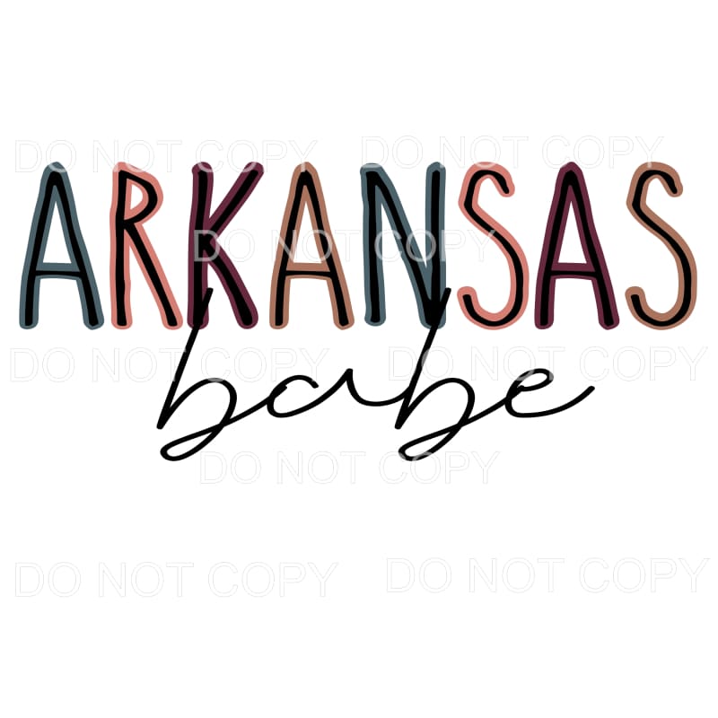 Arkansas babe # 4021 Sublimation transfers - Heat Transfer