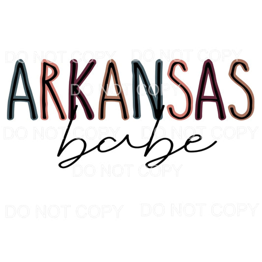 Arkansas babe # 4021 Sublimation transfers - Heat Transfer