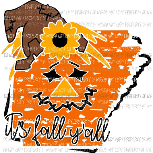 Arkansas State Scarecrow Sublimation transfers Heat Transfer