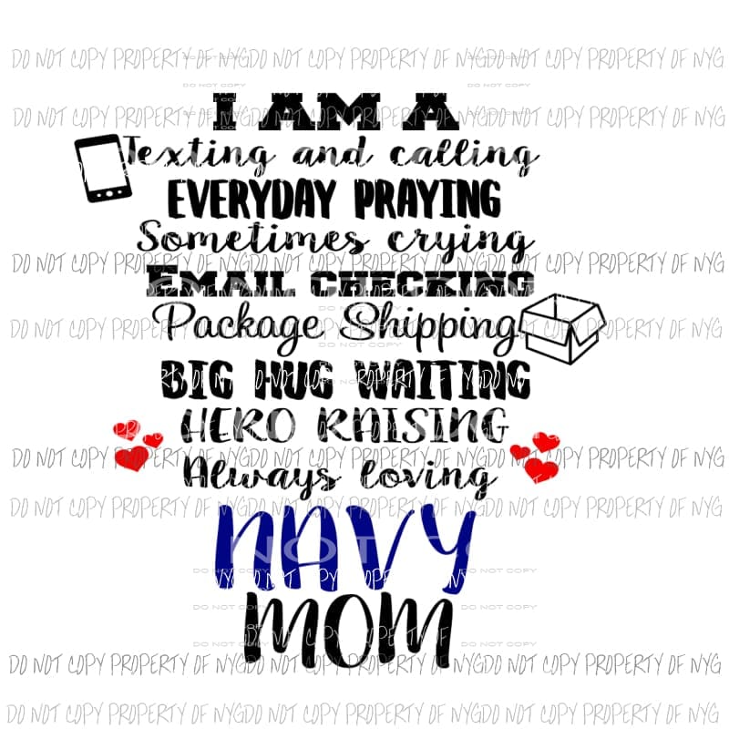 armed services mom all serves in the drop down menu sublimation transfer Heat Transfer