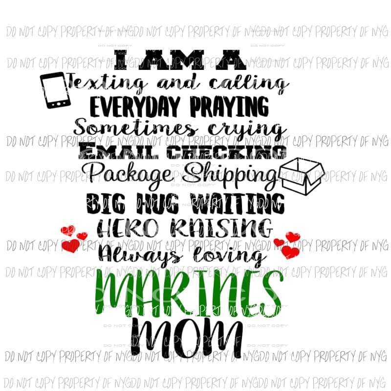 armed services mom all serves in the drop down menu sublimation transfer Heat Transfer