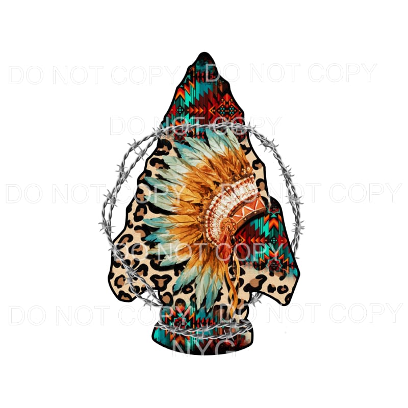 Arrowhead headdress # 27 Sublimation transfers - Heat 