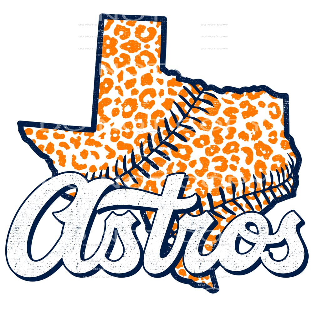 Astros #4255 Sublimation transfers - Heat Transfer Graphic