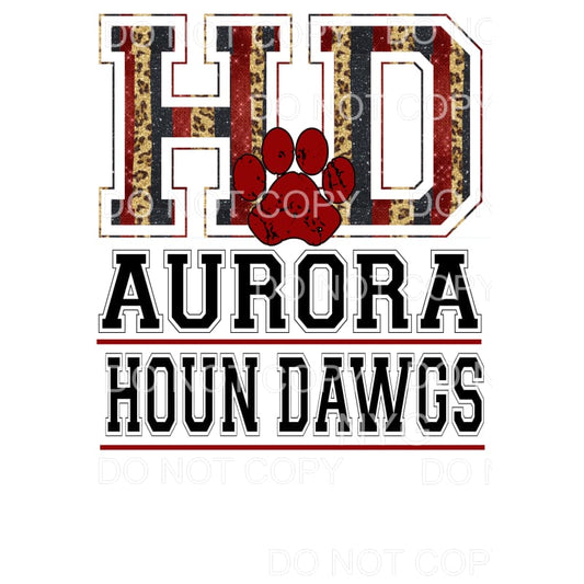Aurora Houn Dawgs #3 Sublimation transfers - Heat Transfer