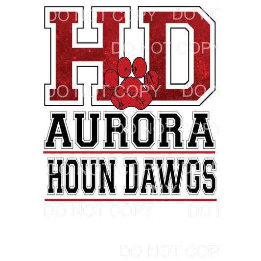 Aurora Houn Dawgs #6 Sublimation transfers - Heat Transfer