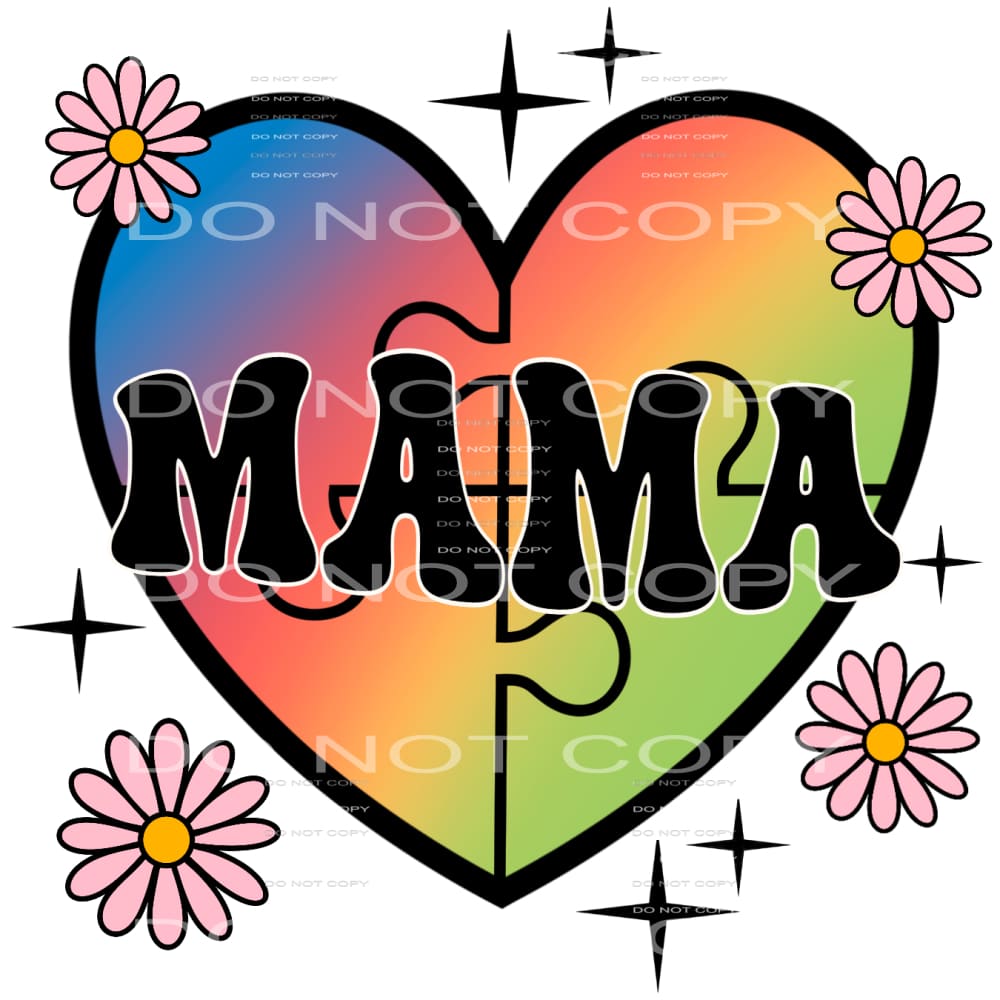 Autism Mama #4328 Sublimation transfers - Heat Transfer