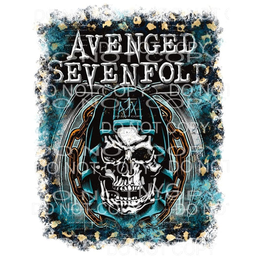 Avenged Sevenfold leopard frame Sublimation transfers - Heat
