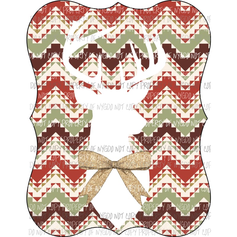 aztec background deer Sublimation transfers Heat Transfer