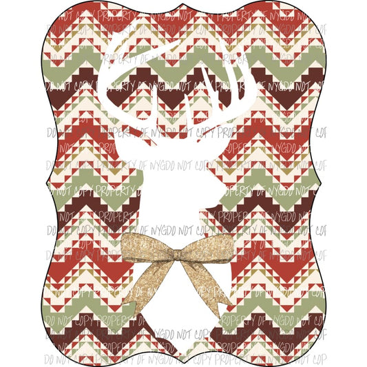 Aztec Deer Sublimation transfers Heat Transfer