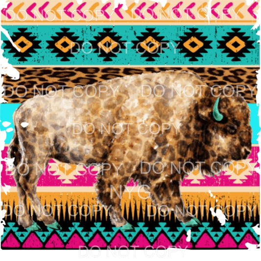 Aztec Leopard Buffalo Sublimation transfers - Heat Transfer