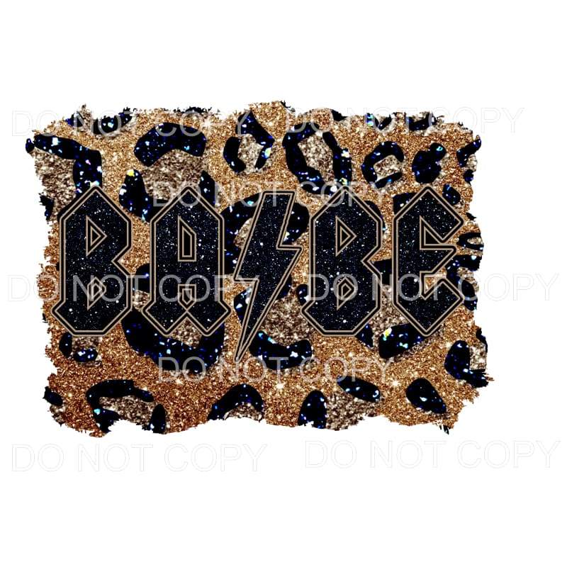 Babe Leopard ACDC Sublimation transfers - Heat Transfer