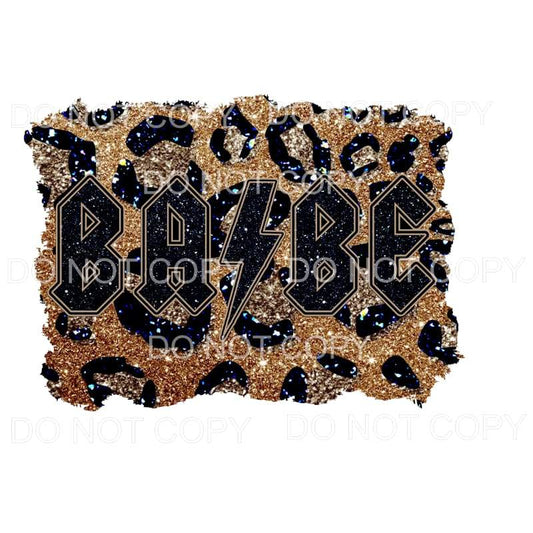 Babe Leopard ACDC Sublimation transfers - Heat Transfer