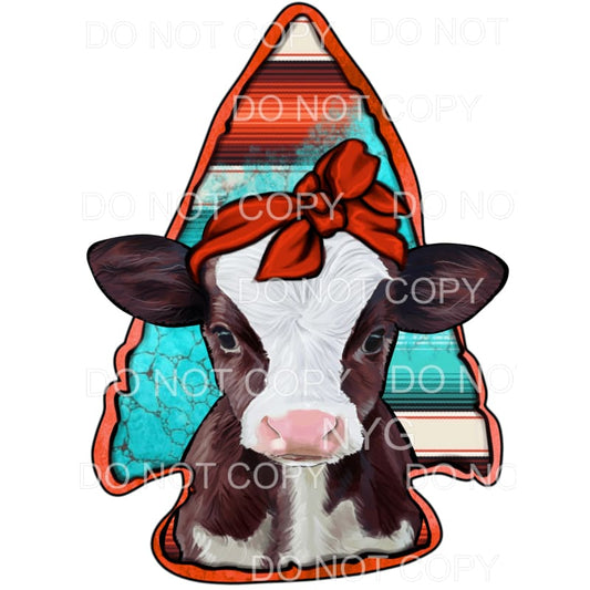 Baby Girl Calf Turquoise Serape Arrowhead #1998 Sublimation 