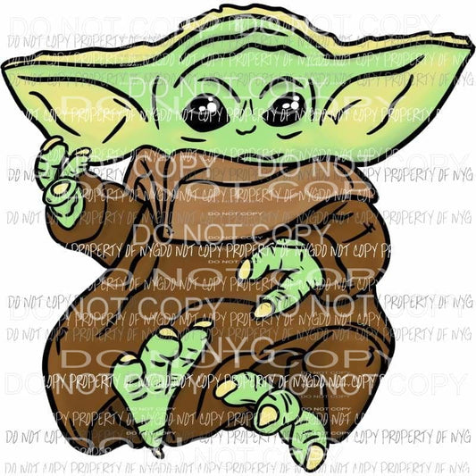 Baby Yoda #5 Star Wars Sublimation transfers Heat Transfer