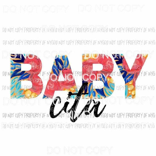 Baby Cita #1 floral Sublimation transfers Heat Transfer