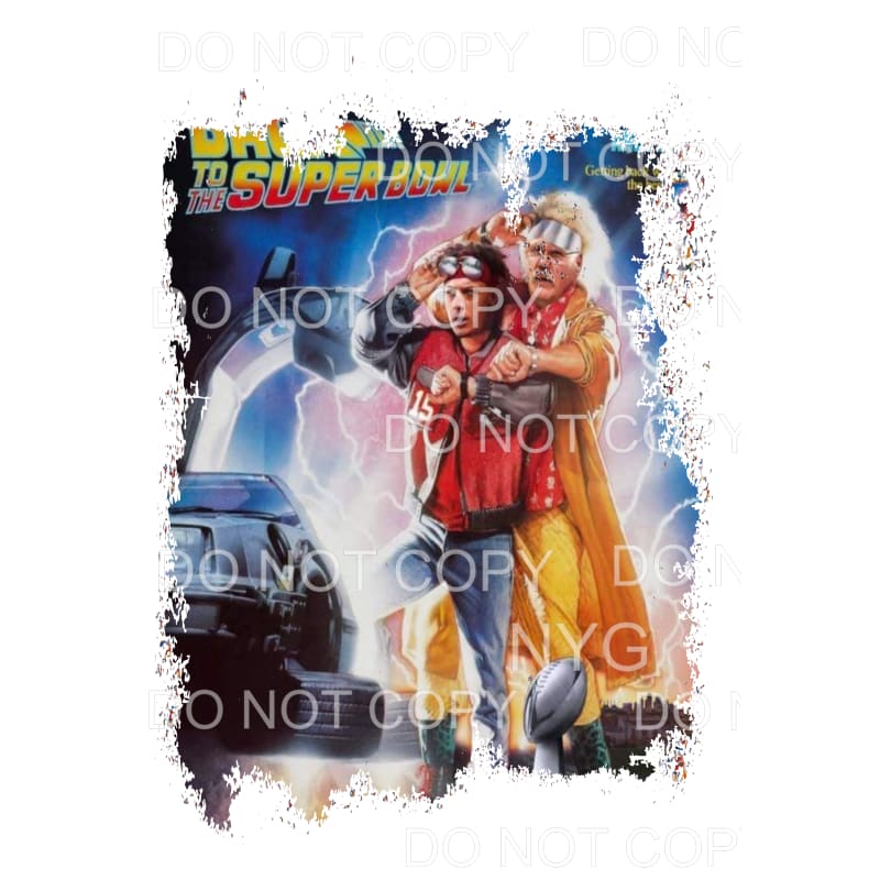 Back to the SUPERBOWL Chiefs KC # 2 Sublimation transfers - 