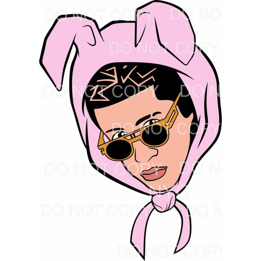 Bad Bunny Pink Hoodie Benito Antonio Martinez Sublimation 
