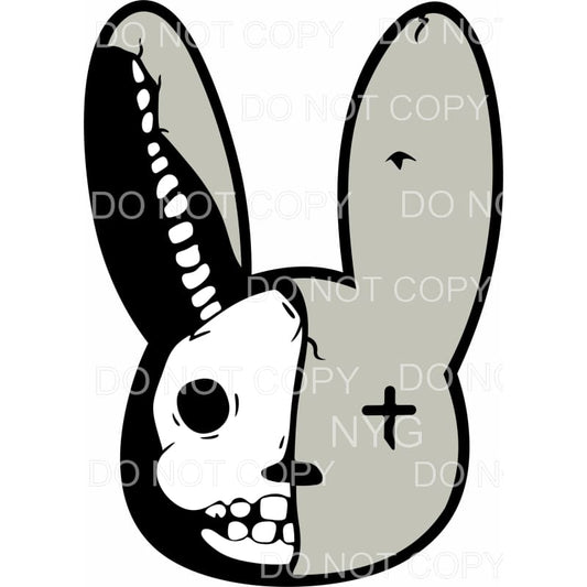 Bad Bunny Skeleton Black Grey Benito Antonio Martinez 