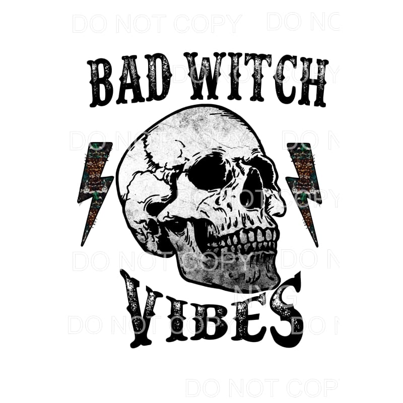 Bad Witch Vibes # 369 Sublimation transfers - Heat Transfer