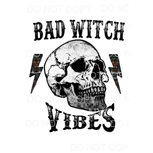 Bad Witch Vibes # 369 Sublimation transfers - Heat Transfer