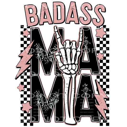 Badass Mama #4201 Sublimation transfers - Heat Transfer
