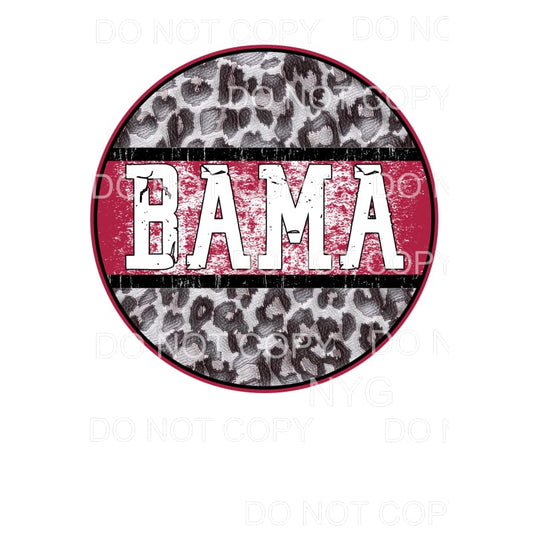 Bama Leopard Circle # 3 Sublimation transfers - Heat 