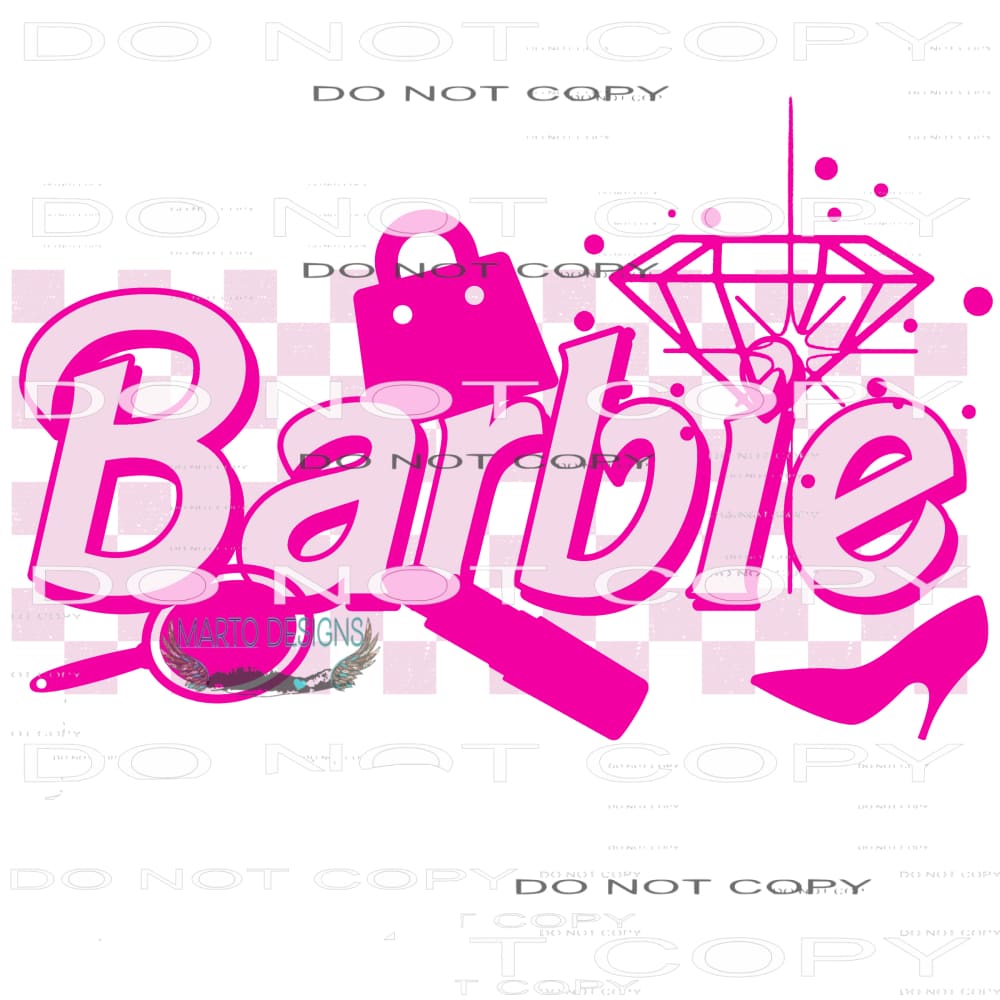Barbie #6070 Sublimation transfers - Heat Transfer Graphic