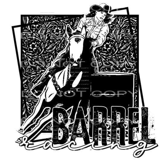 barrel racing #4563 Sublimation transfers - Heat Transfer