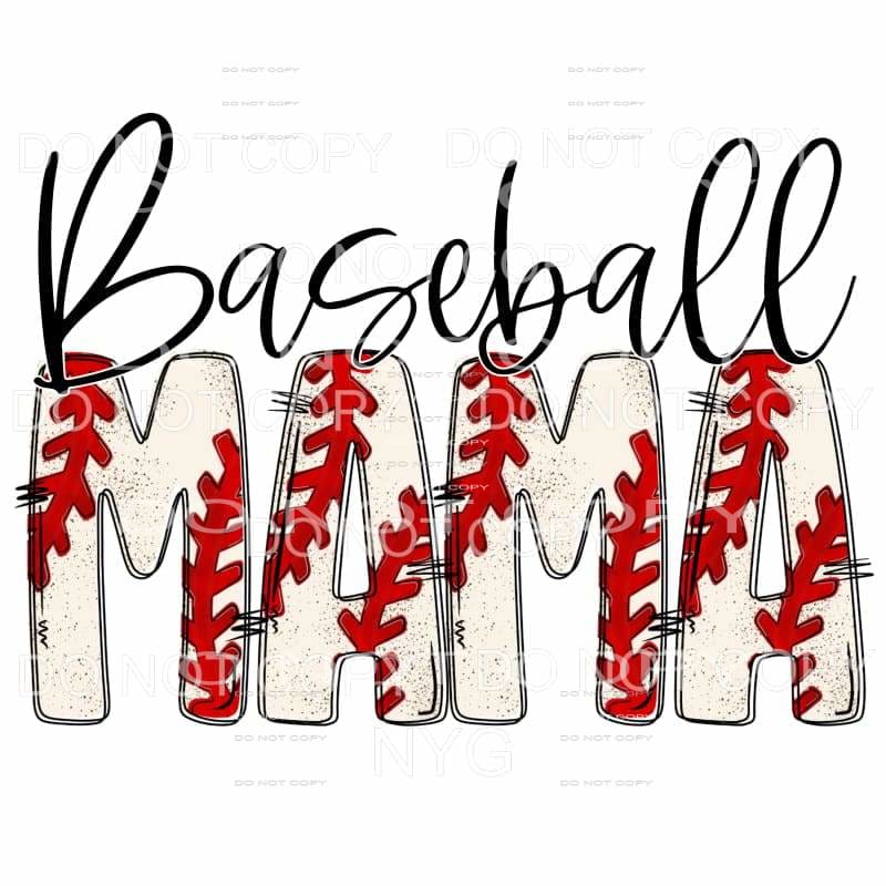 Baseball Mama - Mimi - Mom - Nana other names in drop down 
