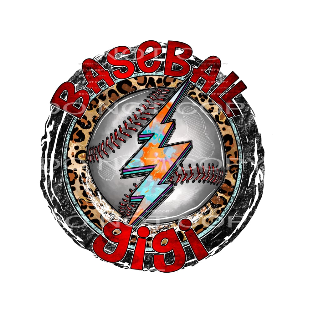 baseball gigi #7613 Sublimation transfers - Heat Transfer