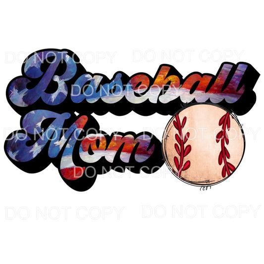 Baseball mom # 10 Sublimation transfers - Heat Transfer