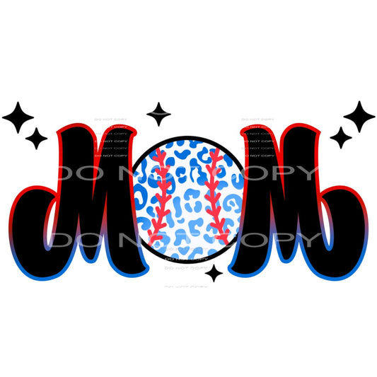 Baseball Mom #4647 Sublimation transfers - Heat Transfer