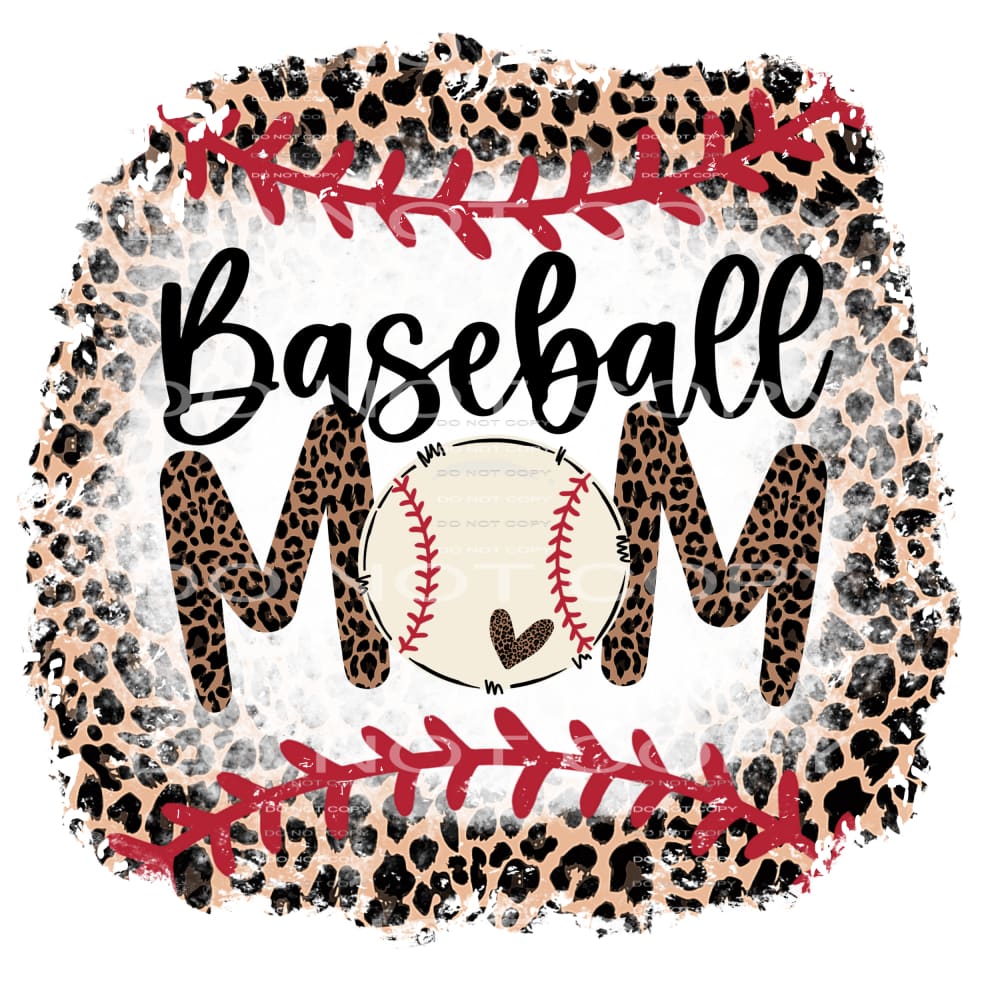 baseball mom #6329 Sublimation transfers - Heat Transfer