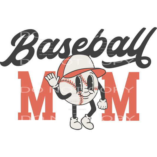 baseball mom #6376 Sublimation transfers - Heat Transfer