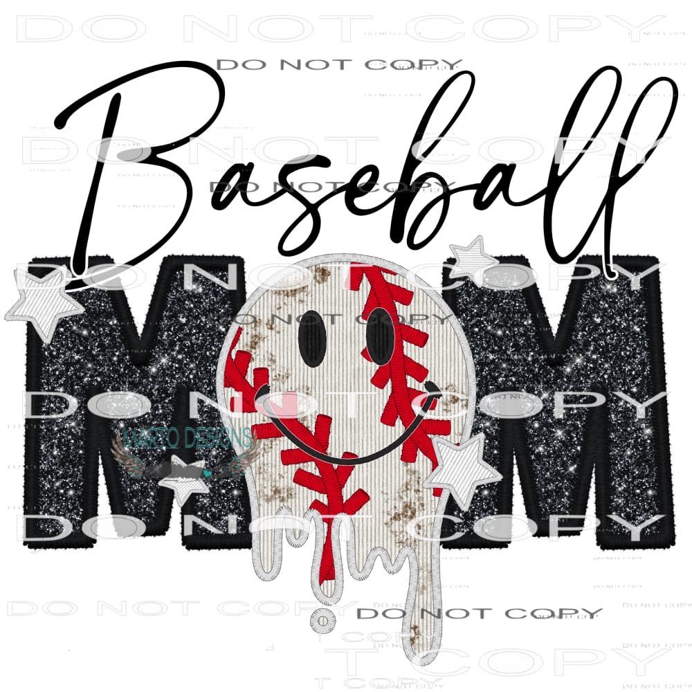 Baseball Mom #7307 Sublimation transfers - Heat Transfer