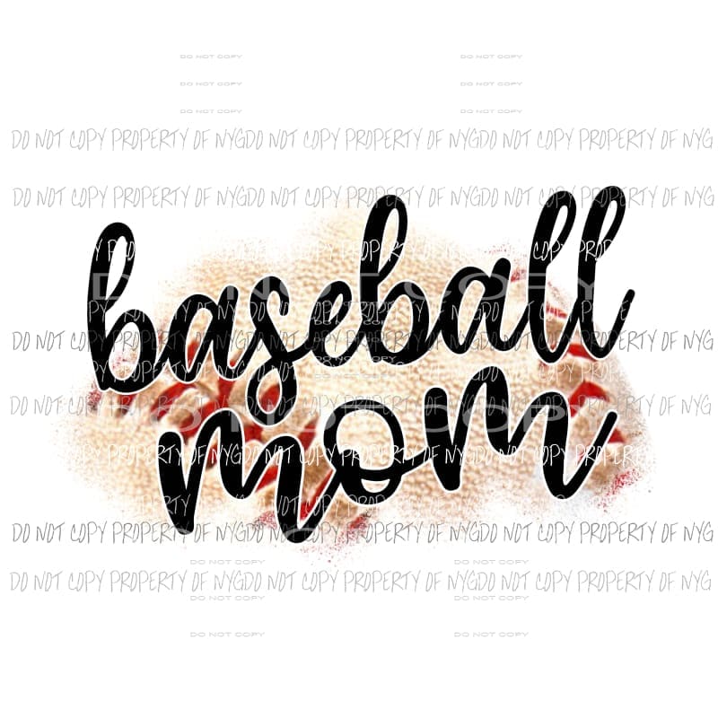 baseball mom splash Sublimation transfers Heat Transfer